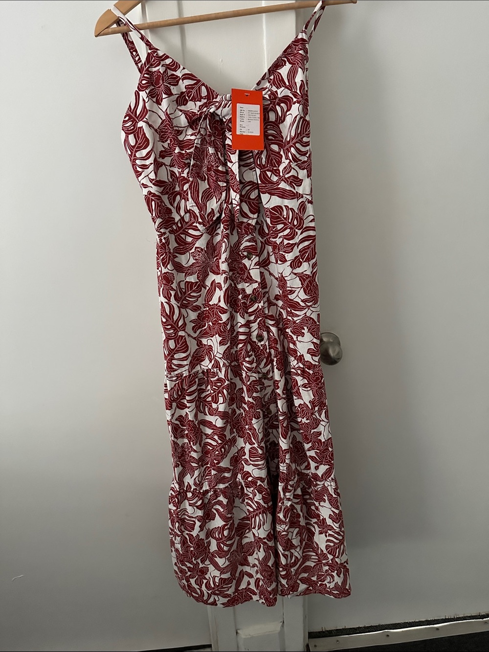 sofia by sofia vergara White and Red Floral Maxi Dress